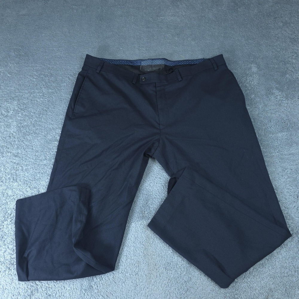 Lauren Ralph Lauren Dress Pants Mens 40x28 Blue Flat Front Stretch Tag 40x30